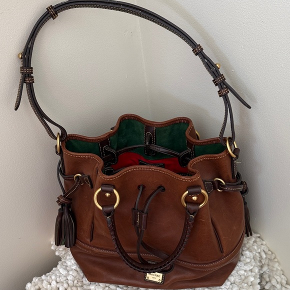 Dooney & Bourke Chestnut Leather Buckley Bag - Picture 8 of 11